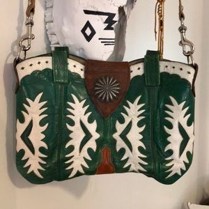 Custom cowboy boot purse